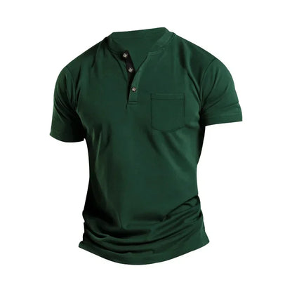 Herren Kurzarm-Poloshirt mit Knopfleiste und Reverskragen – ideal für den Sommer