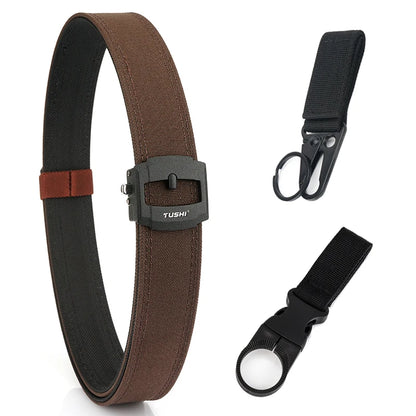 Herren-Taktischer Gürtel aus Nylon mit automatischer Metallschnalle für Outdoor-Einsatz