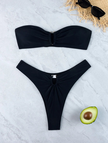 Sexy Bikini-Set für Damen mit brasilianischem Schnitt – ideal für Strand und Pool
