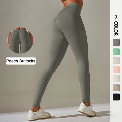 Nahtlose Leggings, dunkelgrau, eng anliegend mit langem Bein und flachem Bund