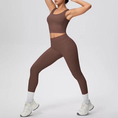 Frauen Yoga Set Hoch Tailliert Schnell Trocknend Sport