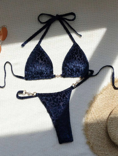 Blumiger, sexy Bikini-Set für Damen – ideal für Strand und Pool