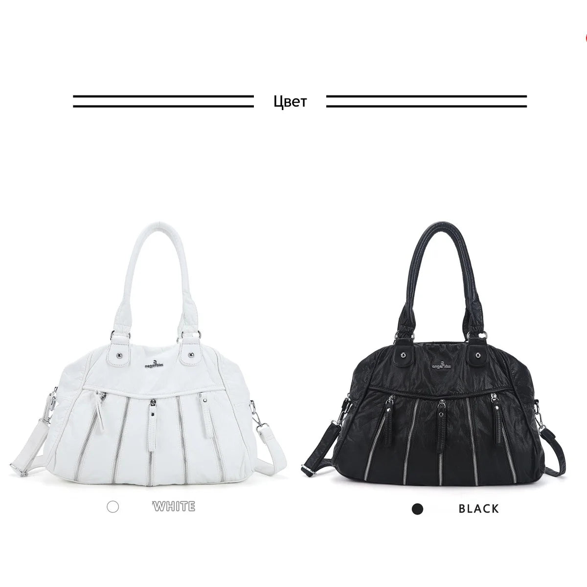 Damen-Handtasche Denim Mit Gepolstertem Tragegriff Und Viel Platz Für Alltag Und Reisen Mit Mehrfachfächern