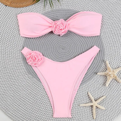 Dreiteiliges Damen-Bikini-Set im brasilianischen Stil – ideal für Strand und Pool