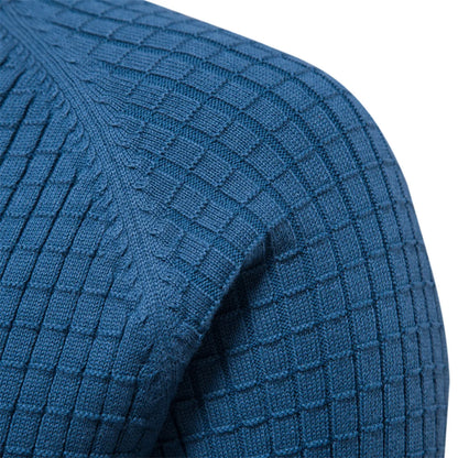 Männer Pullover aus 100 Prozent Baumwolle in solider Farbe für Herbst und Winter
