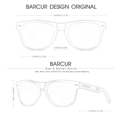 Sonnenbrille Holz Walnuss polarisiert UV-Schutz Design Herren Damen B