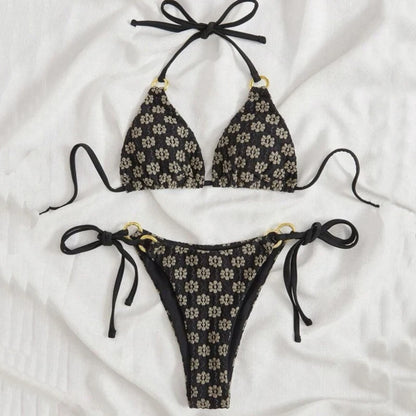 Weißer Push-Up-Bikini im brasilianischen Stil für Damen – ideal für Strand und Pool