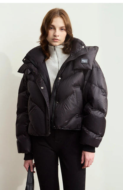 Damen-Strickjacke Stehkragen Reißverschluss Slim Streetwear Winter