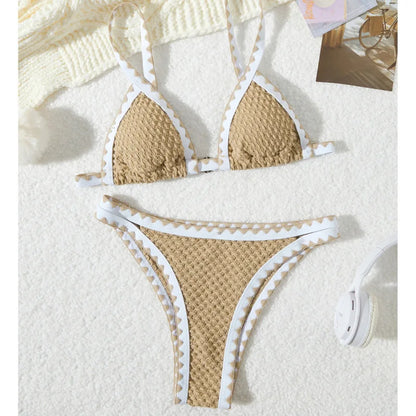 Sexy Bikini-Set in Pink mit Push-up-Effekt – Perfekt für Strand und Pool