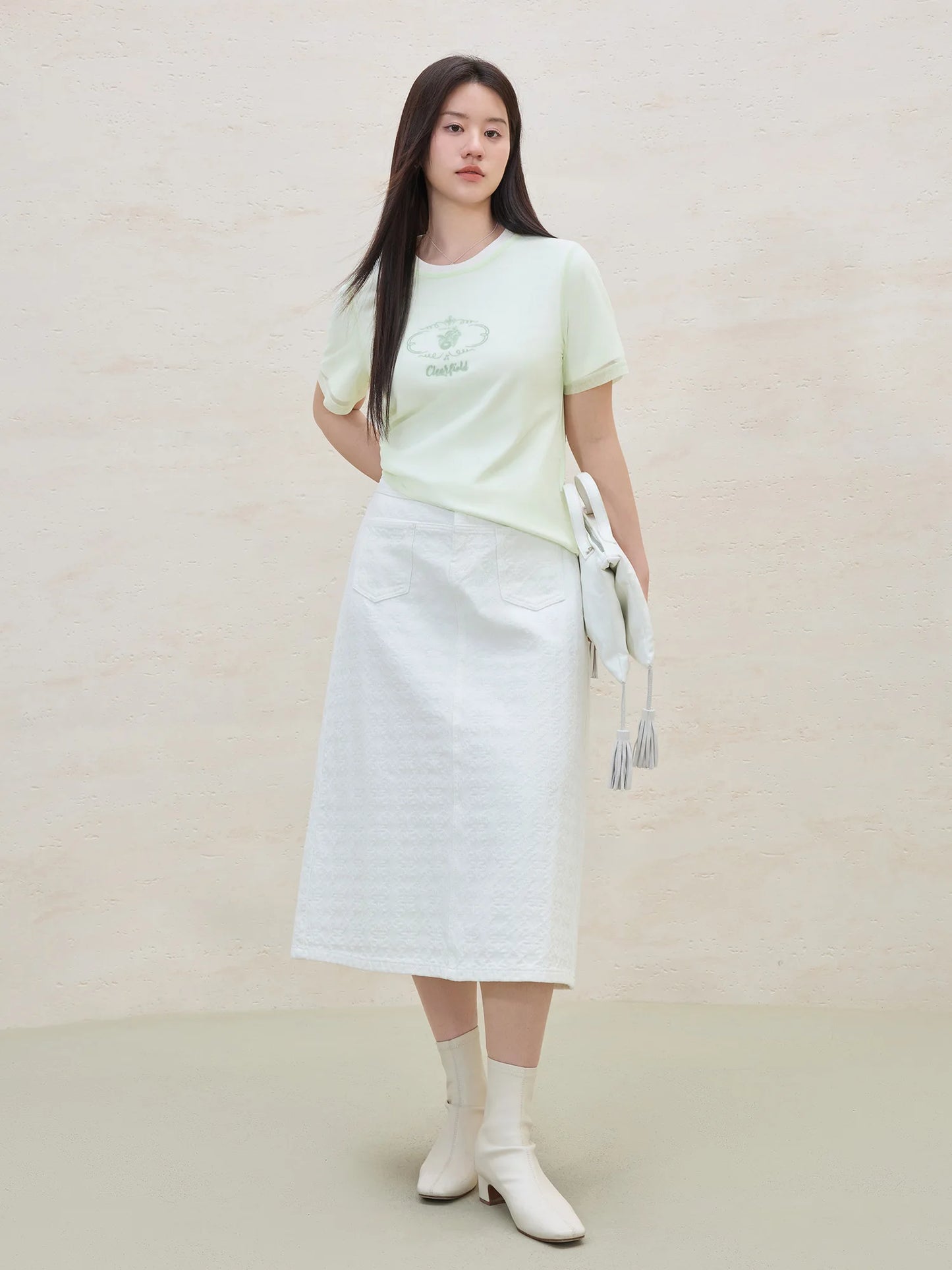 Damen-T-Shirt mit Puppenkragen im lässigen, vielseitigen Design – ideal für den Sommer und den Alltag