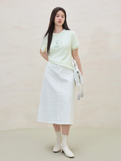 Damen-T-Shirt mit Puppenkragen im lässigen, vielseitigen Design – ideal für den Sommer und den Alltag