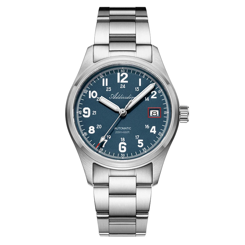 Herren-Vintage-Taucheruhr mit Saphirglas und NH35A-Automatikwerk
