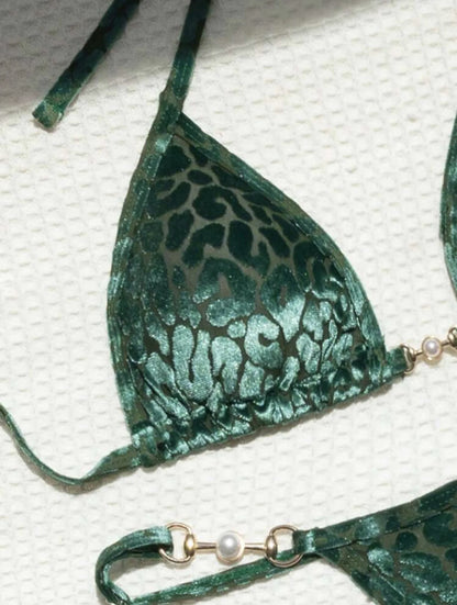 Blumiger, sexy Bikini-Set für Damen – ideal für Strand und Pool