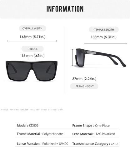 Sonnenbrille polarisiert einteilig Cat.3 UV-Schutz Herren