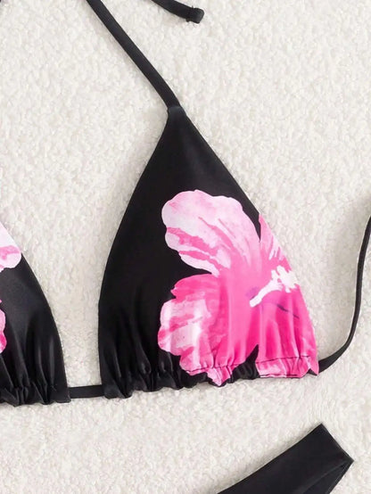 Glamouröses Damen-Bikini-Set mit Push-up-Effekt und glänzendem Design – perfekt für den Strand oder Pool