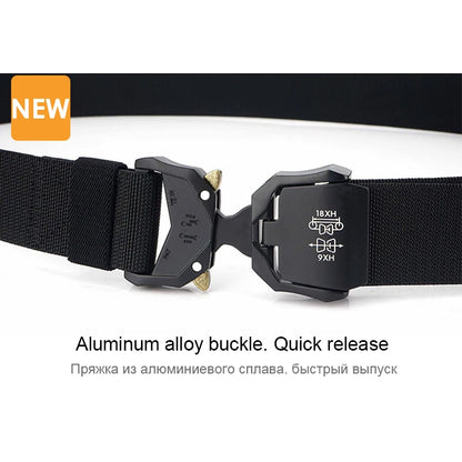 Unisex-Gürtel Schnellverschluss aus Nylon Elastisch 3,8 cm Breite Robuste Verarbeitung Alltagstauglich