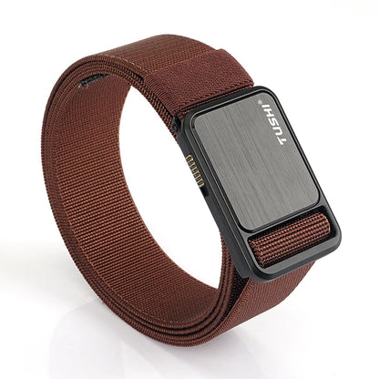 Herren-Gürtel Elastisch 35 mm Breite Mit Steck-Schnalle Für Outdoor-Aktivitäten Camping