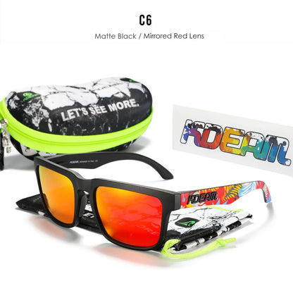 Sonnenbrille quadratisch polarisiert lässig Outdoor Unisex Pärchen neues Paket