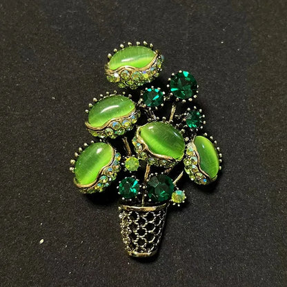 Brosche Katze Schmetterling Kristall Strass Barock Palast Tier Emaille Unisex