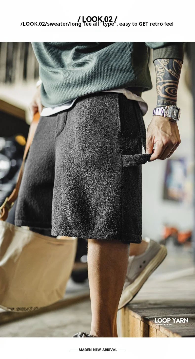 Herren Shorts im lässigen Stil mit elastischem Bund und Taschen