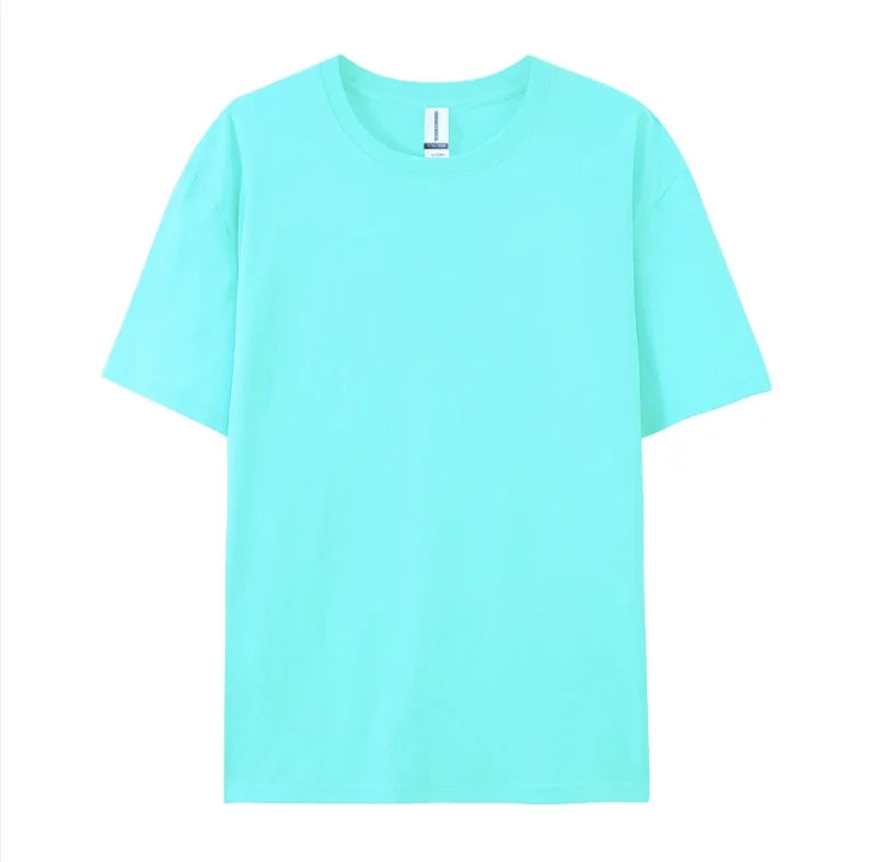 Herren Baumwolle T Shirt Leichter Oversize Schnitt Casual Sommer