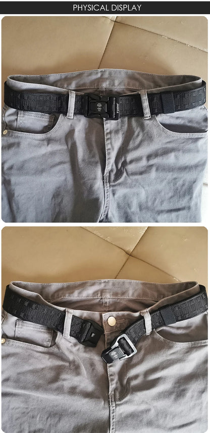 VATLY Soft Tactical Outdoor Gürtel Herren Nylon Schnellverschluss Hiking