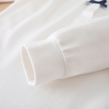 Mädchen Hemd Schuluniform für Kinder Frühling Herbst Langarm Polos hirt Kinder drehen Kolloar Top