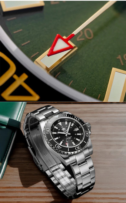 Herren-Taucheruhr mit Keramikluenette und 8215-Automatikwerk