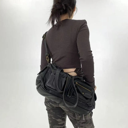 Damen-Umhängetasche Klassischer Stil Mit Quaste Und Viel Stauraum Für Alltag Und Freizeit