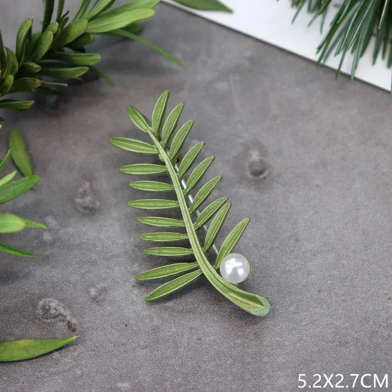 Brosche Pflanze Perle Handgemacht Retro Corsage Damen Mantel