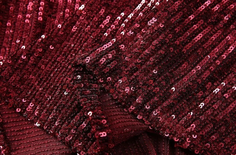 Elegantes Damenkleid mit U-Boot-Ausschnitt und Halbarm – Patchwork-Design mit Perlen für einen stilvollen Auftritt
