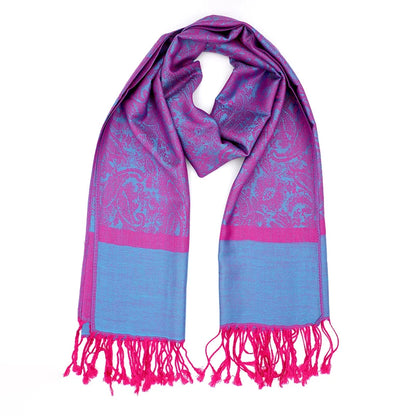 Damen Jacquard Schal ethnisch Kaschmir dick weich Halstuch Bandana Outdoor