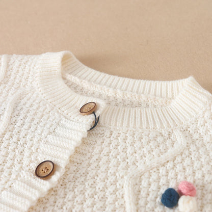 Baby Mädchen Stricken Pullover Kinder Strickjacken Oansatz Frühling Herbst Pullover Strickjacken Mantel Kinder Nette Kleidung