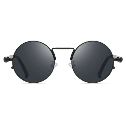 Sonnenbrille rund Steampunk Retro polarisiert UV400 Herren Damen