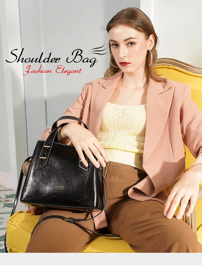 Damen Handtasche aus Split-Leder mit Crossbody Fashion Bags