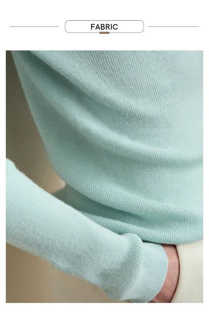Damen-Rollkragenpullover 100 % Wolle Kammgarn schlank Winter