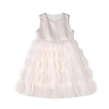 Lila Prinzessinnen-Kleid aus Gaze mit Pailletten für Mädchen – festliche Kinderbekleidung für Partys und Hochzeiten, Größe 3T-12T