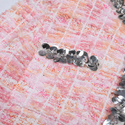 Eleganter Damen-A-Linien-Rock mit hohem Bund und Patchwork-Design im minimalistischen Stil