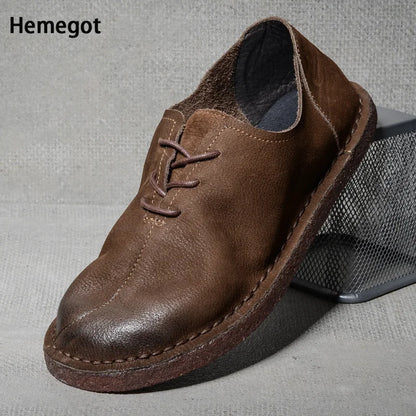 Lederschuh für Herren in Dunkelbraun, Schnürschuh, sichtbare Ziernähte