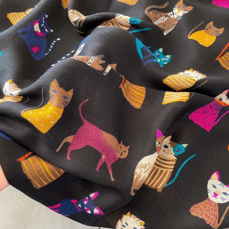 Damen Baumwollschal Tierprint Hijab weich Foulard Pashmina Bandana Kopftuch