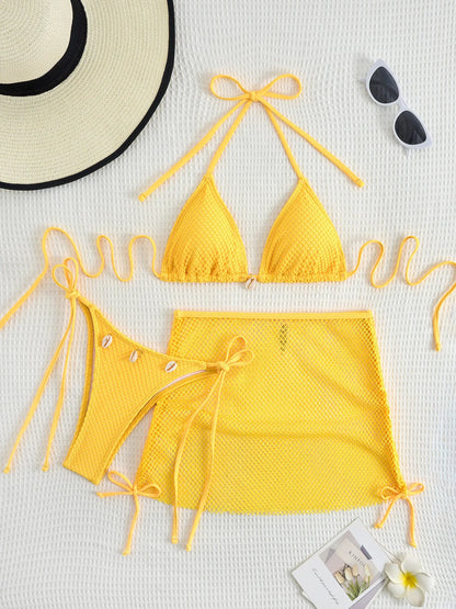 Sexy Bikini-Set mit Push-up und hoher Taille – Perfekt für Strand und Pool