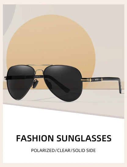 Sonnenbrille Pilot polarisiert UV400 Fahren Angeln Herren