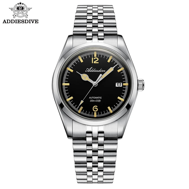 Herren-Automatikuhr mit Jubilee-Armband und Kalenderanzeige