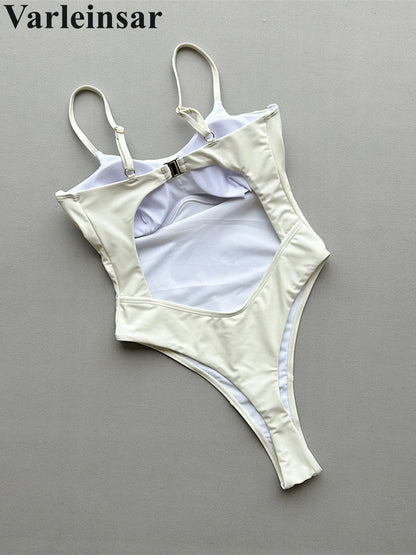 Damen-Badeanzug Cut-Out Bügel Micro-Tanga Weste gepolstert
