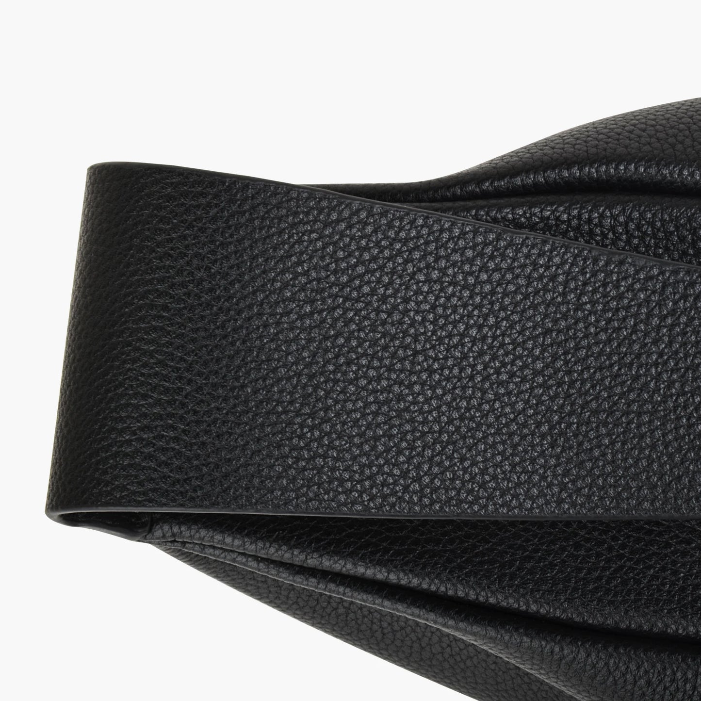 Echtleder Schultertasche Crossbody Schwarz Breiter Tragegurt