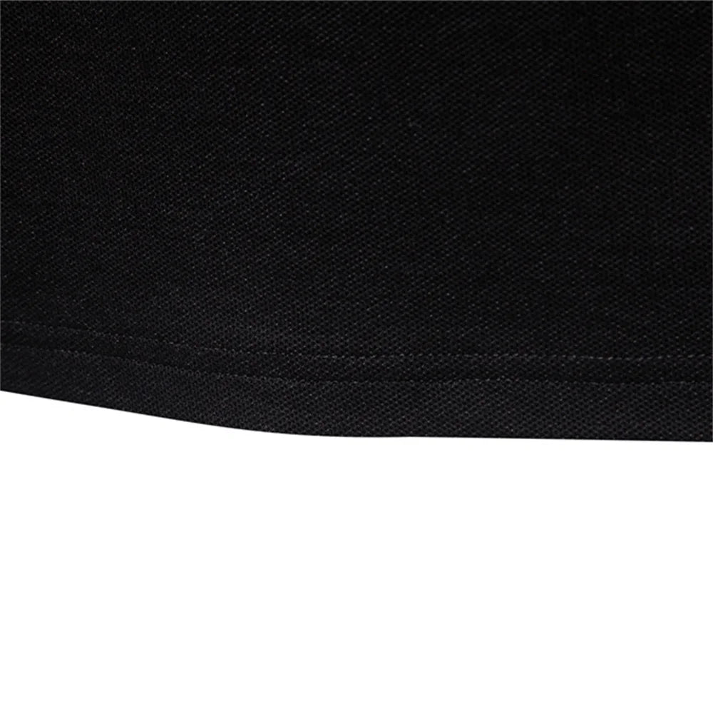 Premium Langarm Poloshirt Herren Atmungsaktiver Baumwollmix