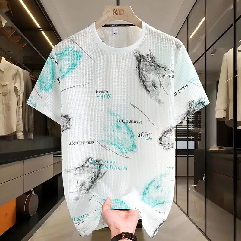 Herren T-Shirt aus schnell trocknender Eis-Seide für lässige Sommerabende