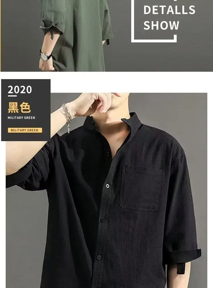 Lässiges Herren-Langarmshirt mit digitalem Farbverlauf – ideal für den Herbst