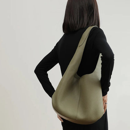Burgunderroter Leder-Tote | Beutel Im Hobo-Stil