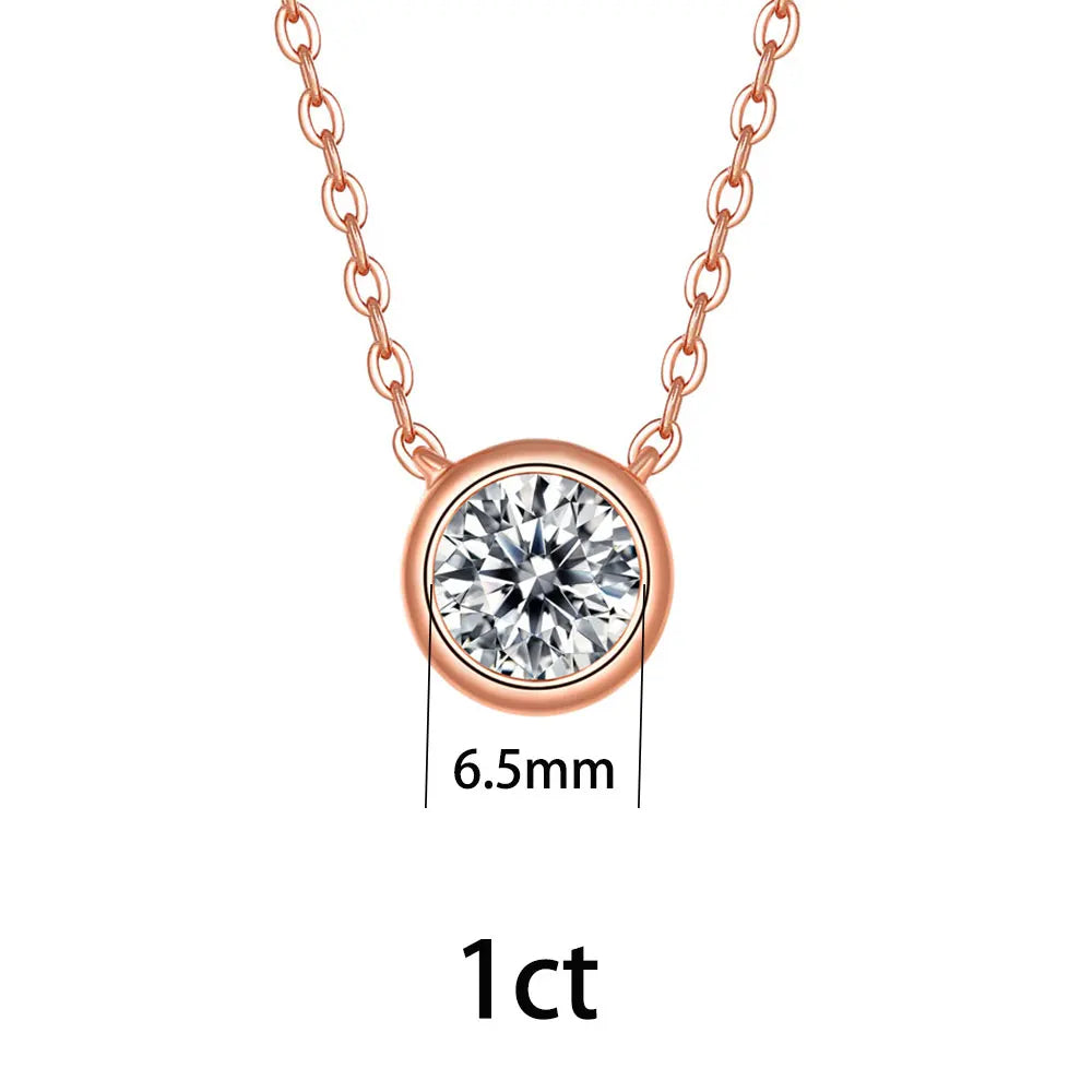 Damen-Schmuckset Halskette Ohrringe und Ring mit Moissanit